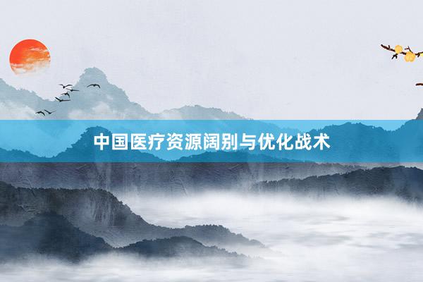 中国医疗资源阔别与优化战术
